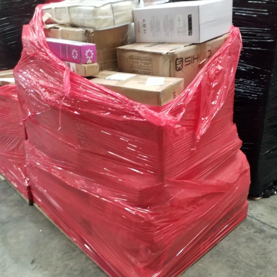 PALLET CONTAINING ASSORTED PRODUCTS INCLUDING BABY POTTY, MESH OFFICE CHAIR, SOLAR STAKE LIGHT, WOK & OFFICE STOOL