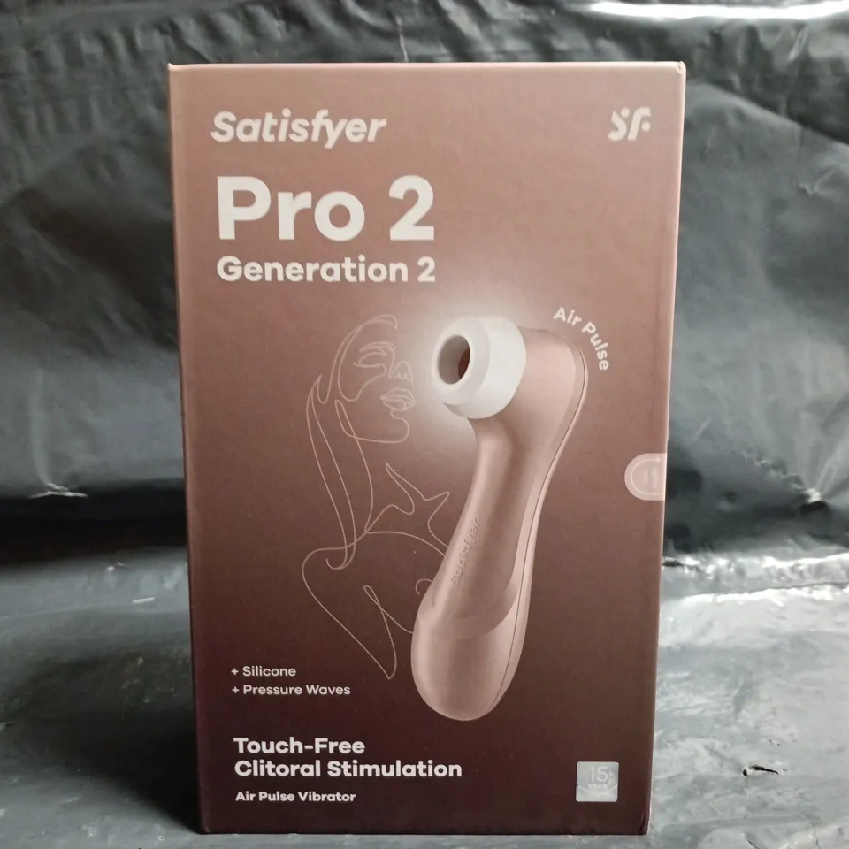 BOXED SATISFYER PRO 2 GENERATION 2 – TOUCH-FREE CLITORAL STIMULATION AIR PULSE VIBRATOR