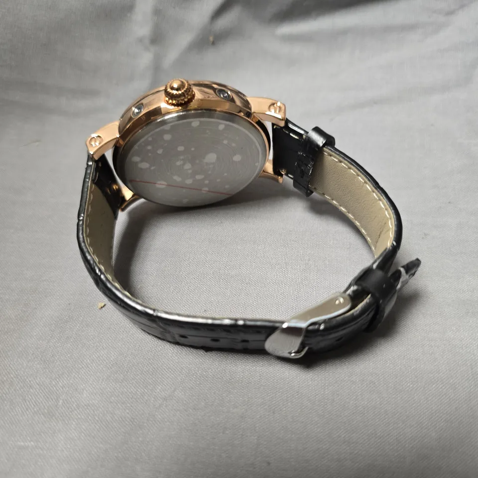 MENS ERNEST FERDINAND WATCH – FUNCTIONING SUB DIALS – LEATHER STRAP