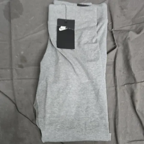 NIKE TIGHT FIT HIGH RISE FULL LENGTH LEGGINGS - HEATHER GREY, SIZE M