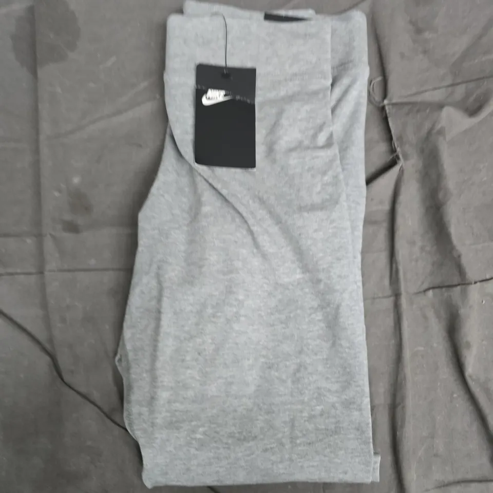 NIKE TIGHT FIT HIGH RISE FULL LENGTH LEGGINGS - HEATHER GREY, SIZE M