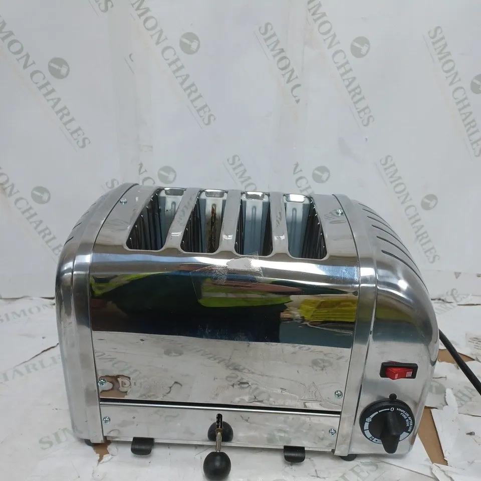 BOXED DUALIT 4 SLOT VARIO CLASSIC TOASTER WITH TWO SANDWICH CAGES