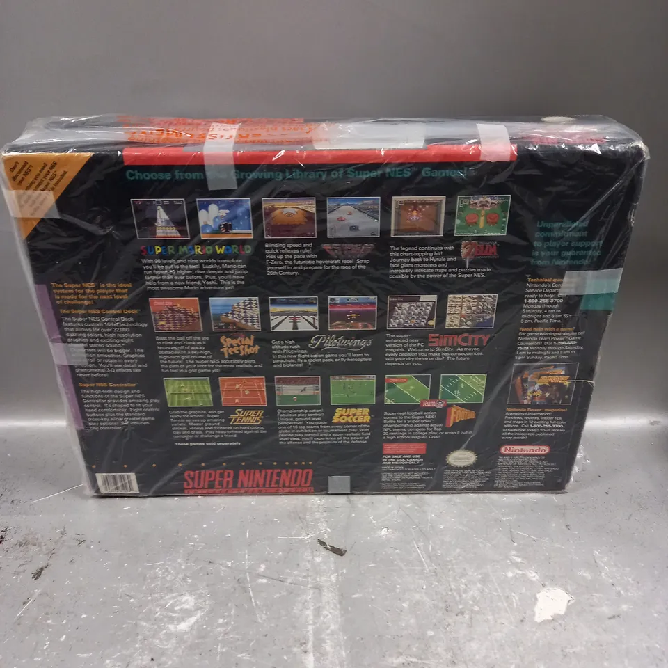 BOXED SUPER NINTENDO ENTERTAINMENT SYSTEM