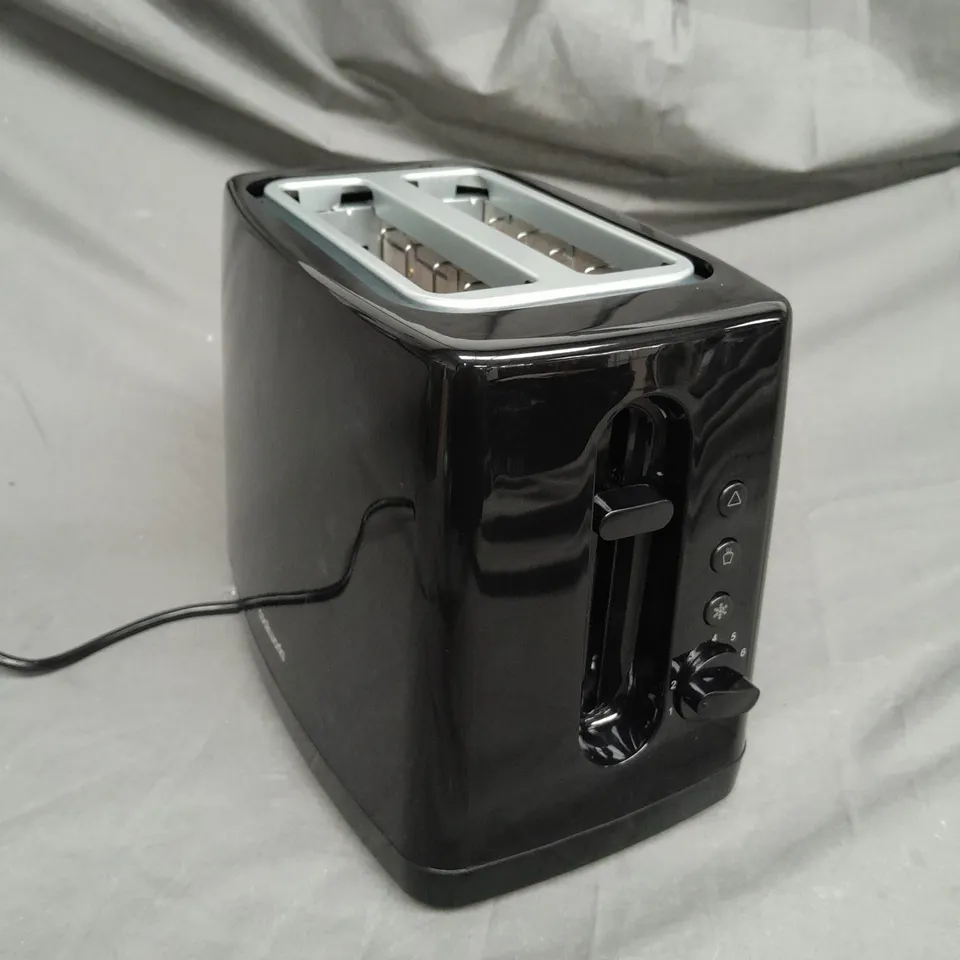 COOKWORKS BLACK 2 SLICE TOASTER