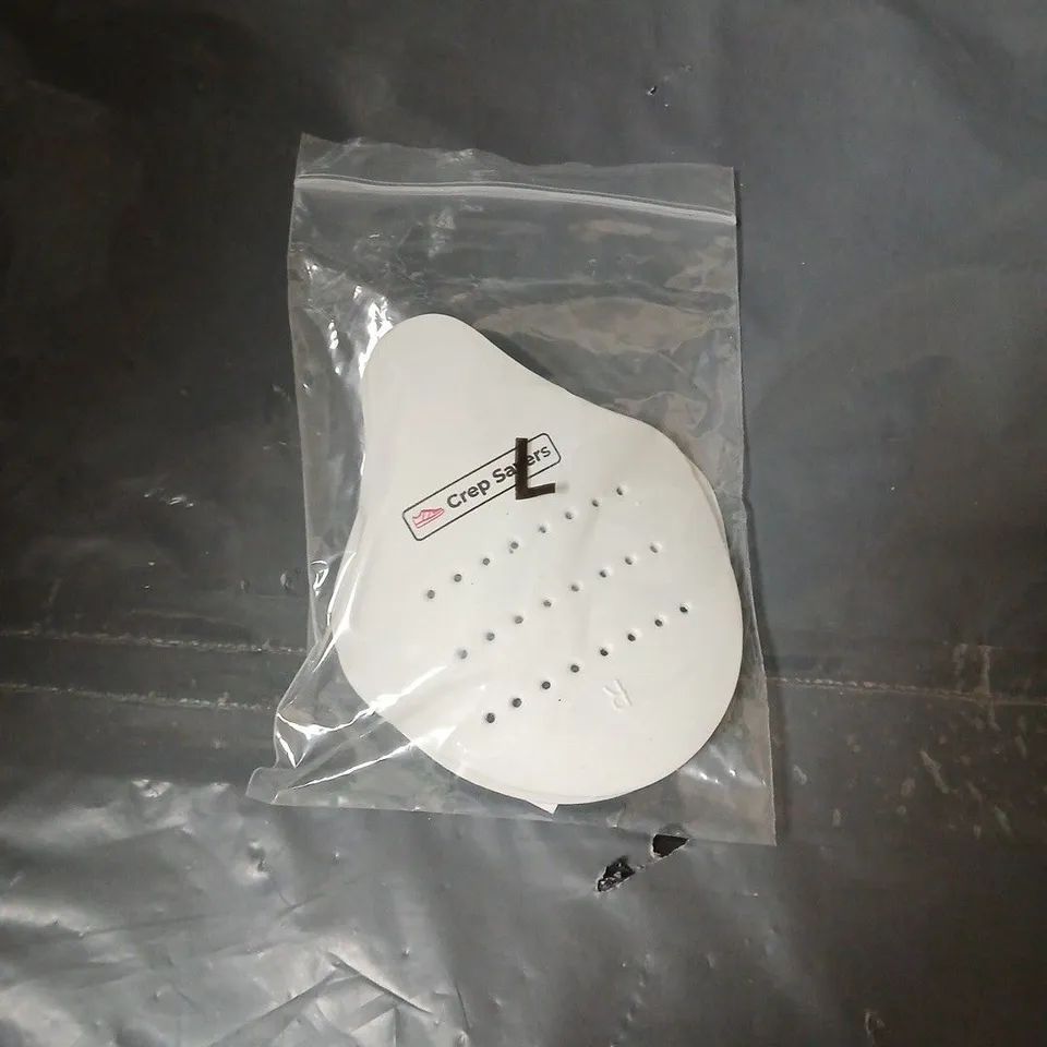 BOX OF CREP SAVERS SHOE PROTECTORS – PAIR, WHITE (L & R)