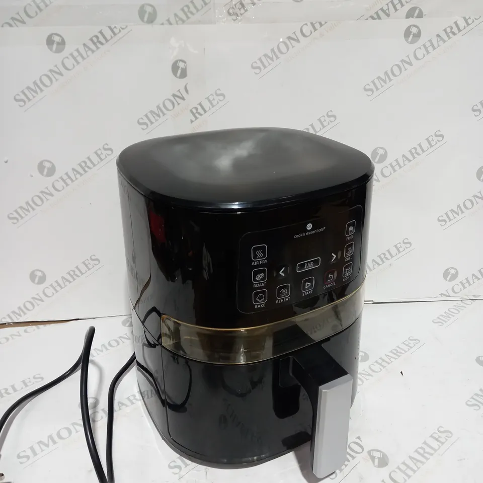 BOXED COOK'S ESSENTIALS AIR FRYER - BLACK
