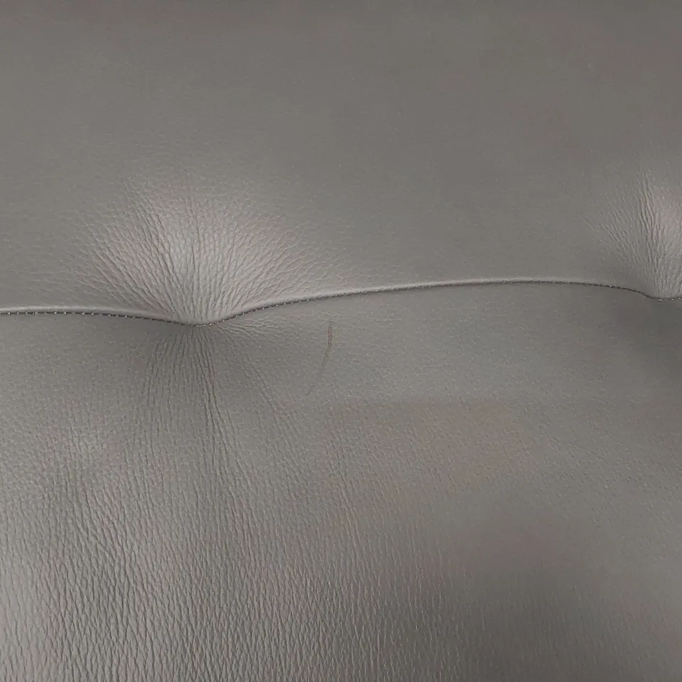 QUALITY DESIGNER ITALIAN MADE LEATHER BOLANZO LOVESEAT - BLUE