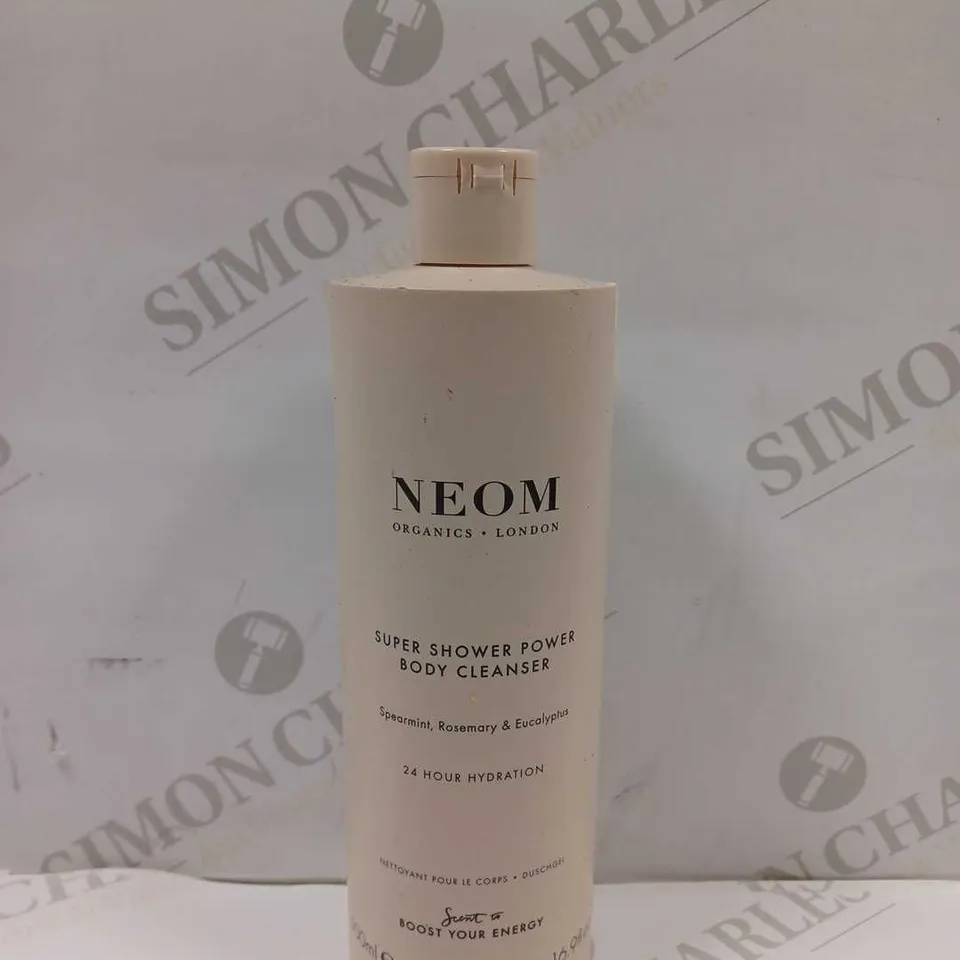 NEOM SUPER SHOWER POWER BODY CLEANSER 500ML - 24 HOUR BOOST YOUR ENERGY ORGANICS