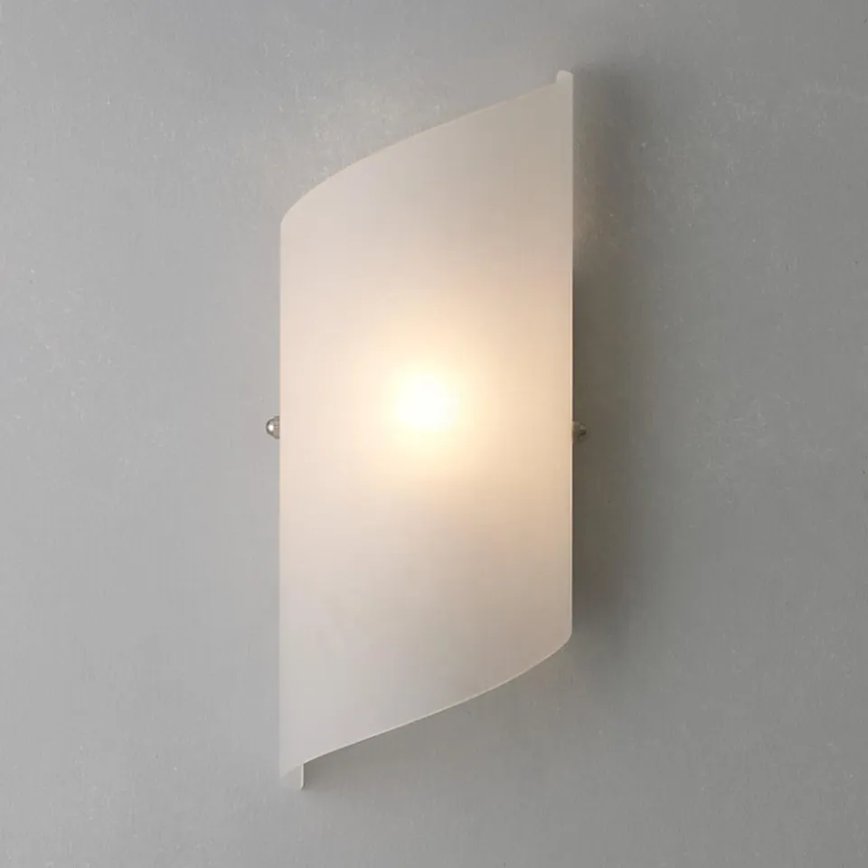 JOHN LEWIS SCROLL 1 LIGHT WALL FITTING GLASS SHADE