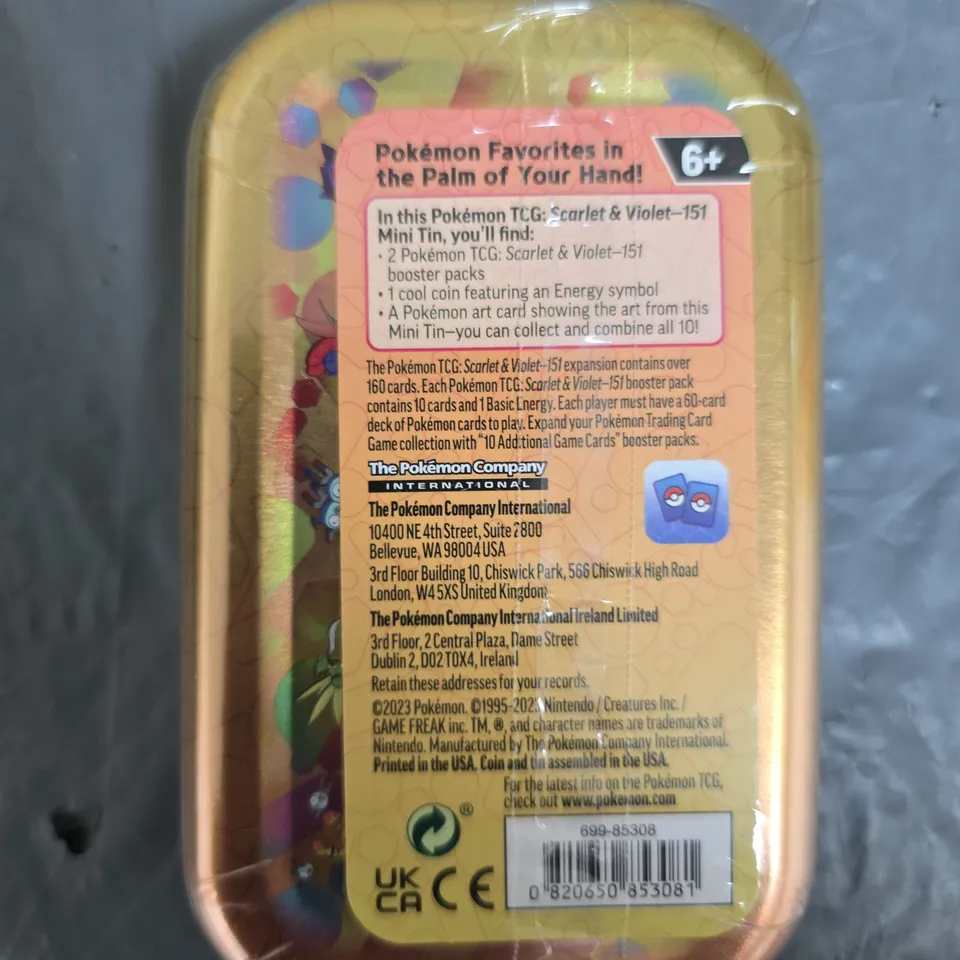 POKEMON TRADING CARD GAME MINI TIN – SCARLET & VIOLET-151