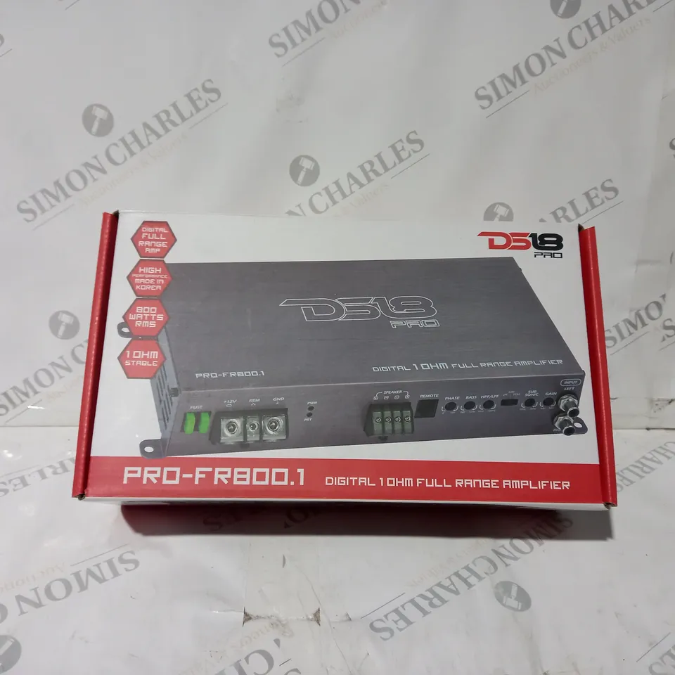 BOXED DS18 PRO-FR800.1 DIGITAL FULL RANGE AMPLIFIER 