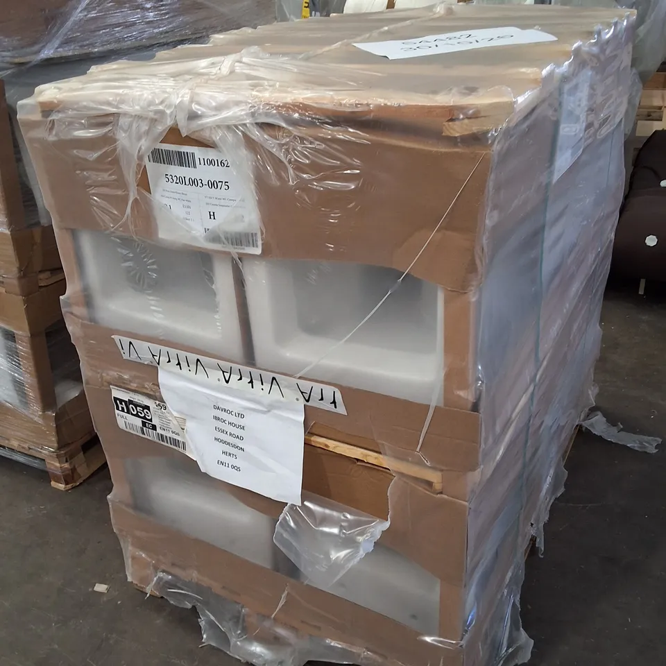 PALLET CONTAINING APPROXIMATELY 12 VITRA S50 WHITE WALL HUNG SHORT PROJECTION WC PANS - 360×480MM
