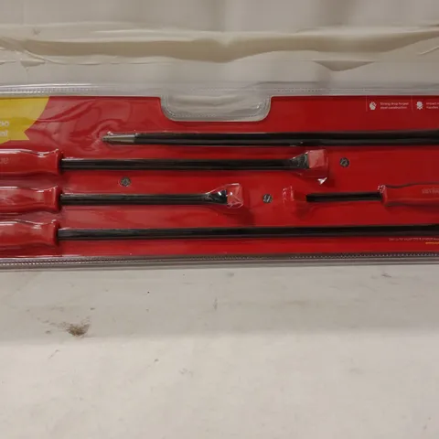 AMTECH 5PC JUMBO PRY BAR SET – RED HANDLE TOOL SET