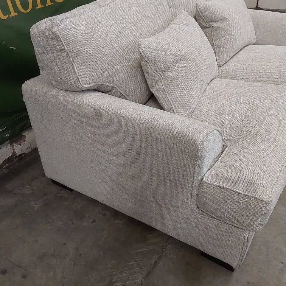 DESIGNER COTTAGE 2 SEATER FABRIC SOFA - OATMEAL