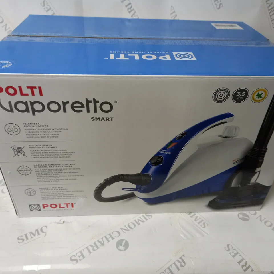 BOXED POLTI VAPORETTO SMART 40 MOP STEAM CLEANER
