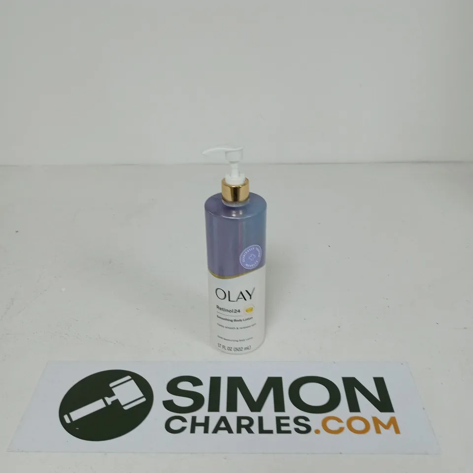 OLAY RETINOL24 SMOOTHING BODY LOTION – PUMP BOTTLE, 17 FL OZ (502 ML)