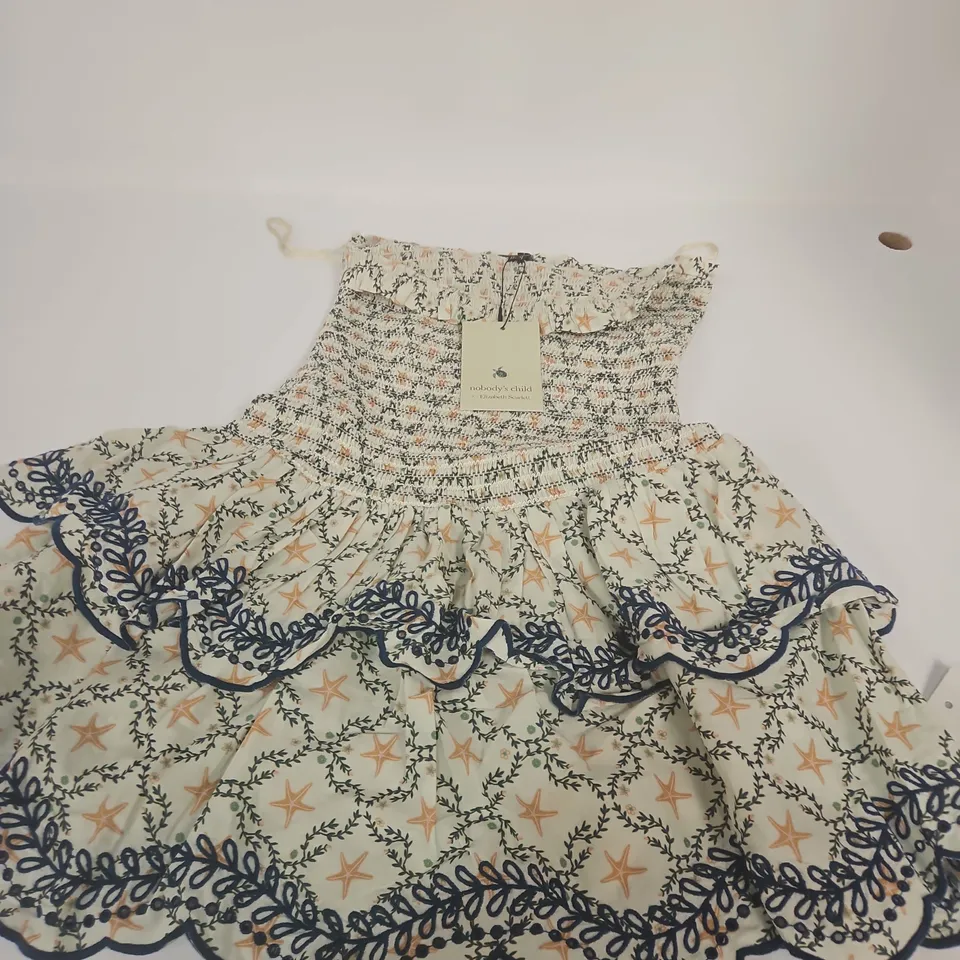 NOBODY'S CHILD X ELIZABETH SCARLETT MINI DRESS – BLUE (UK6)