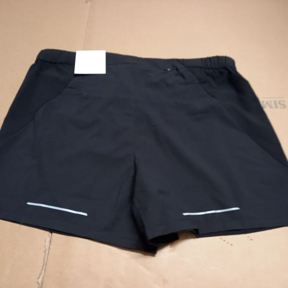H&M RUNNING SHORTS BLACK SHIRTS - L