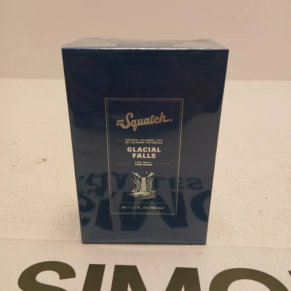 BOXED AND SEALED DR SQUATCH GLACIAL FALLS COLOGNE 50ML 