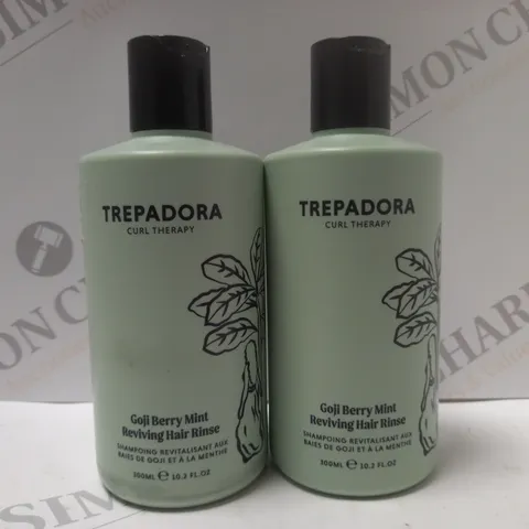 BOX OF 2 X 300ML TREPADORA GOJI BERRY MINT REVIVING HAIR RINSE