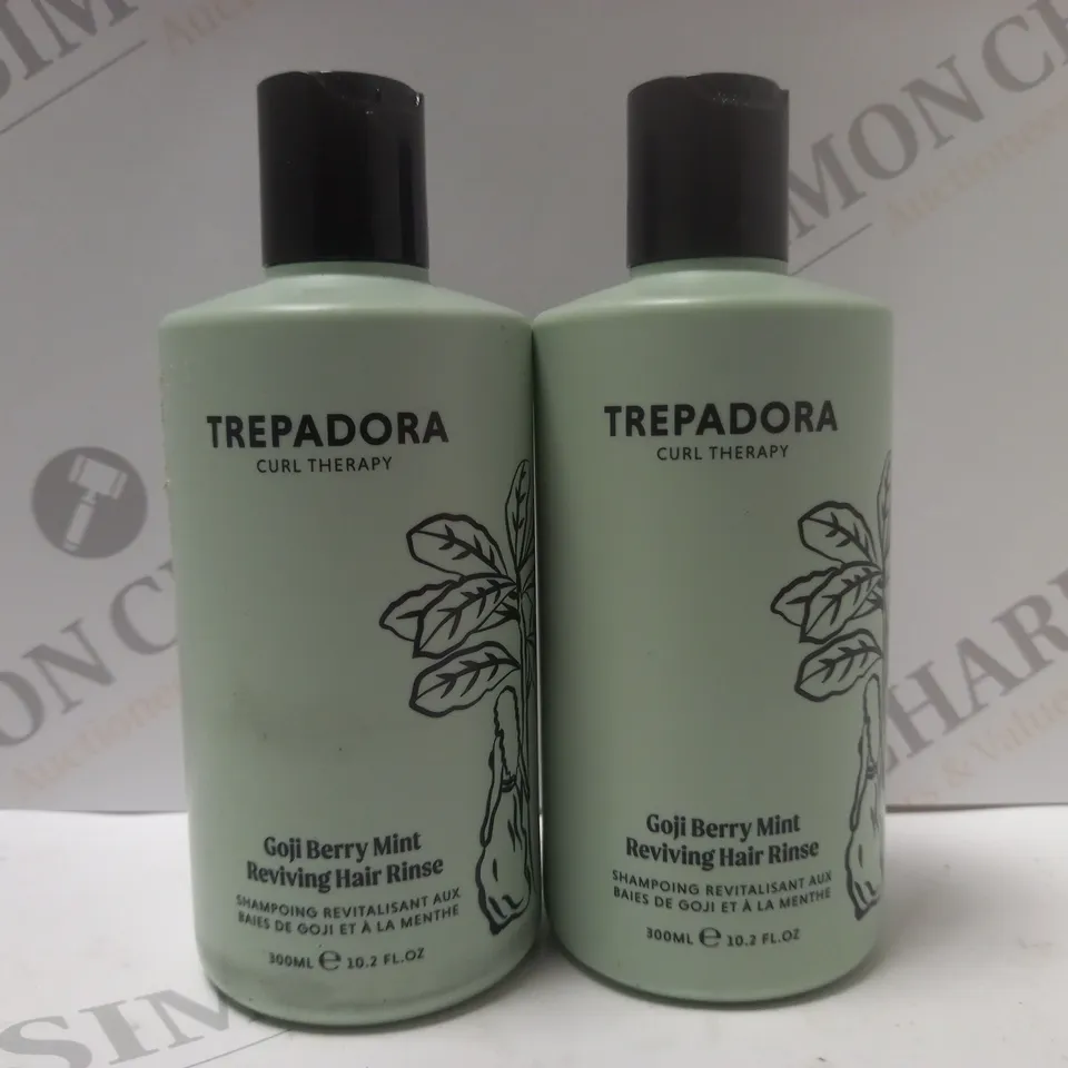 BOX OF 2 X 300ML TREPADORA GOJI BERRY MINT REVIVING HAIR RINSE 