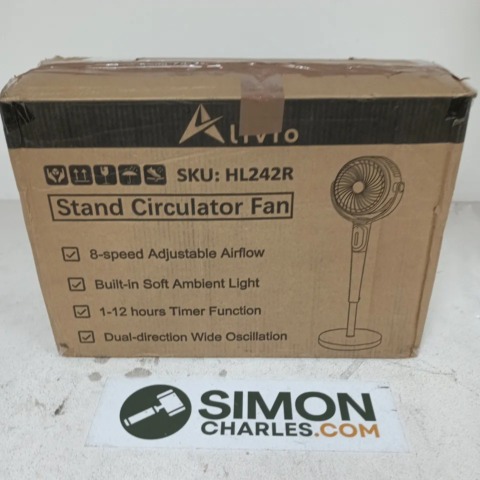 BOXED ALIVIO STAND CIRCULATOR FAN
