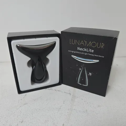 BOXED LUNA'MOUR NECKLITE ANTI-AGING EMS & 3 LED LIGHT THERAPY NECK DEVICE