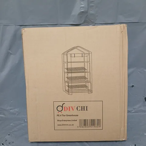 BOXED DIVCHI PE 4 TIER GREENHOUSE