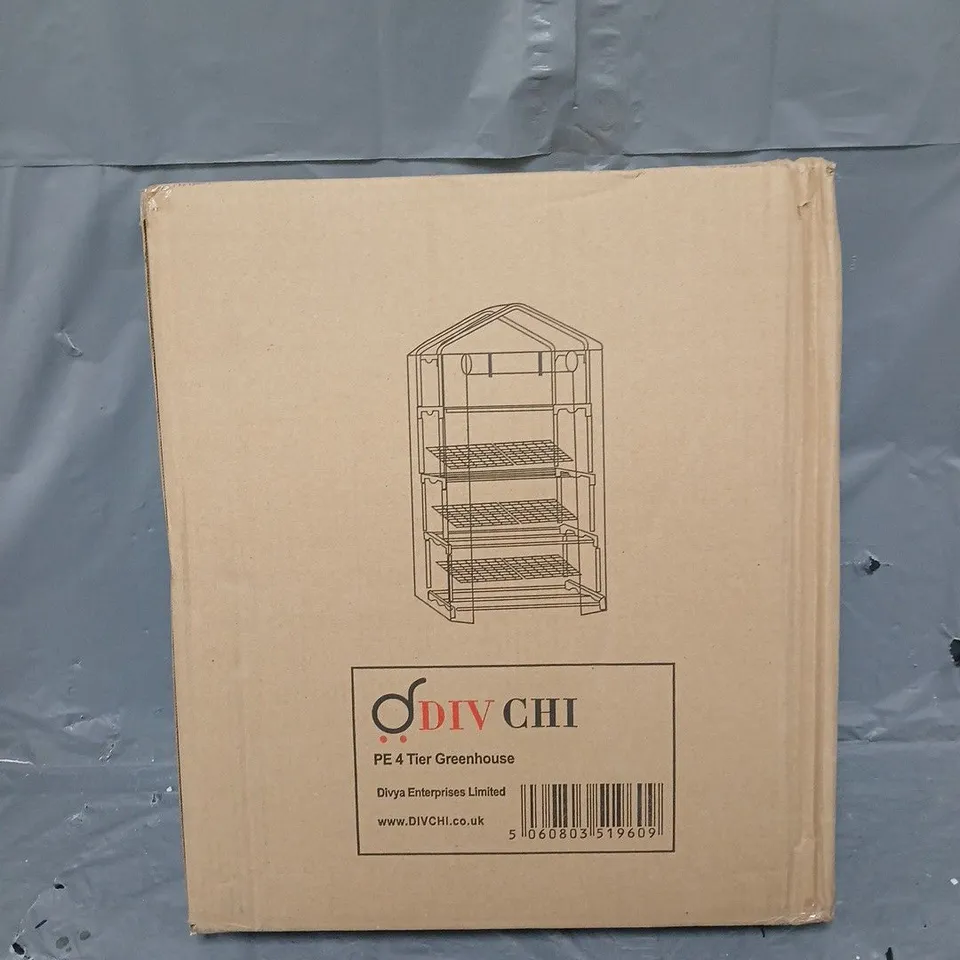 BOXED DIVCHI PE 4 TIER GREENHOUSE 