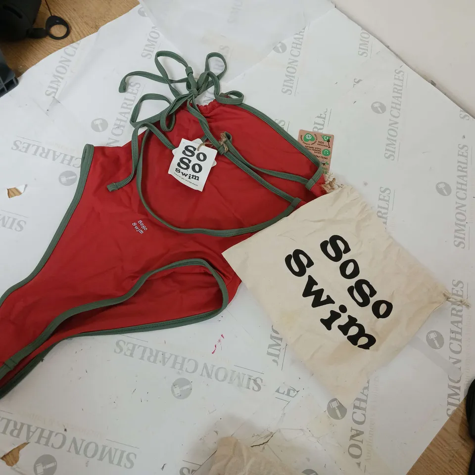 SOSO SWIM COSTUME TERRACOTTA SIZE M