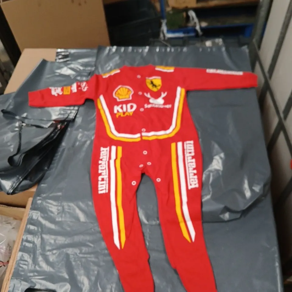FERRARI KIDS' RED RACING JUMPSUIT COSTUME - SIZE 12-18 MONTHS