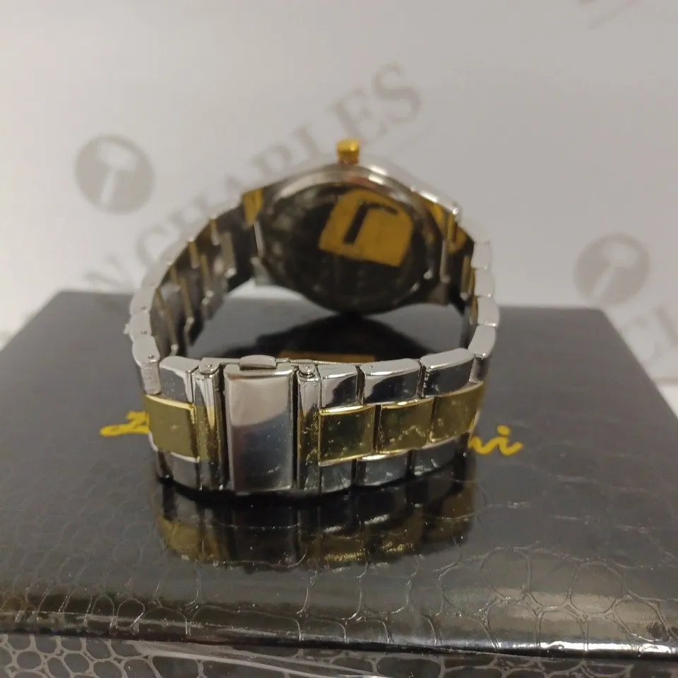 LUIS CARDINI WATCH WITH GOLD/SILVER EFFECT BRACELET STRAP