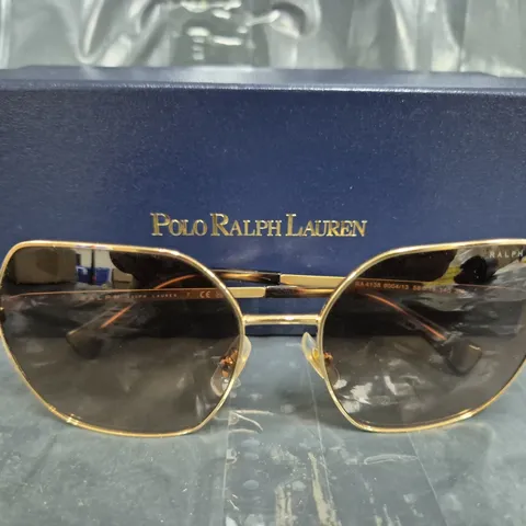 POLO RALPH LAUREN 0PH3158 ROUND SUNGLASSES - GOLD