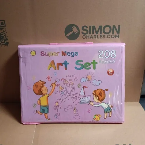 SUPER MEGA CHILDRENS ART SET – 208 PIECES