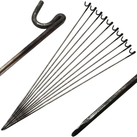BOXED OYPLA 10 X STEEL FENCING PINS