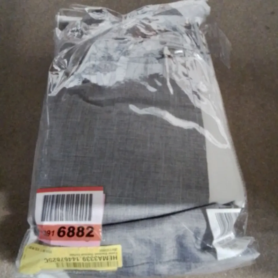 EYELET BLACKOUT THERMAL CURTAIN - 168CM X 229CM IN SILVER 