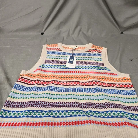 SEA SALT CORNWALL COVE KNITTED VEST SIZE 18