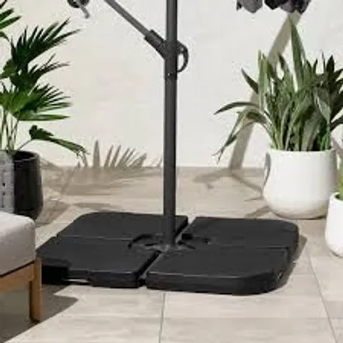 WATER FILLABLE CROSS STAND CANTILEVER PARASOL BASE (1 BOX)