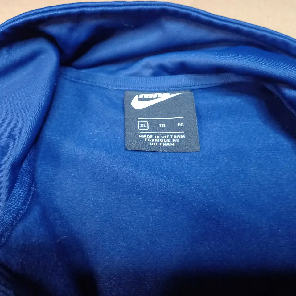 NIKE ROYAL BLUE/LOGO ZIP THROUGH TRACK JACKET - XL
