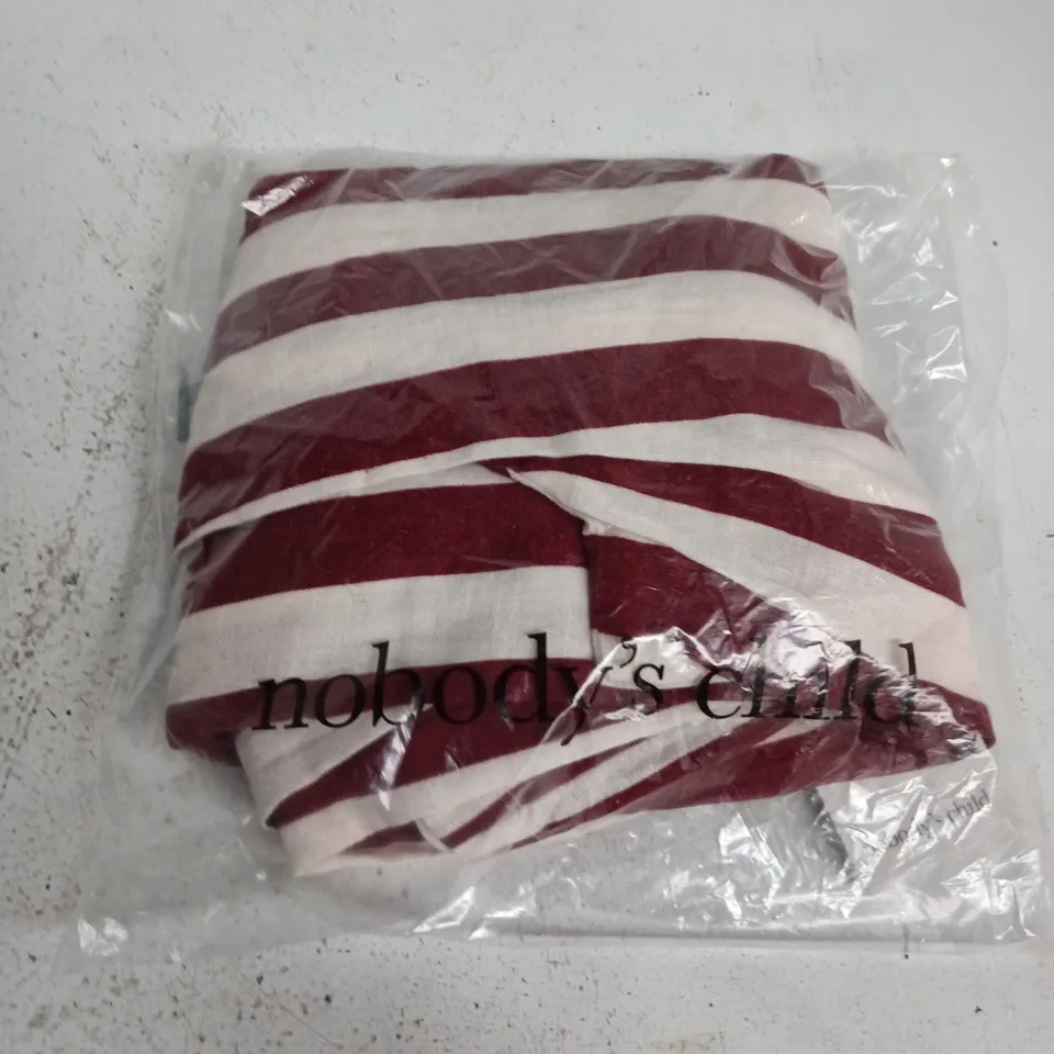 BAGGED NOBODYS CHILD PETITE REESE TROUSERS IN RED/WHITE - UK 16
