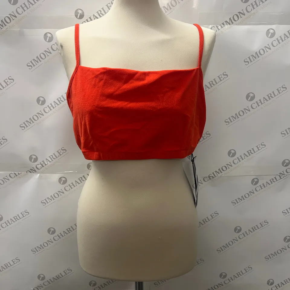 FINISTERRE SULA BIKINI TOP IN PAPRIKA SIZE 18
