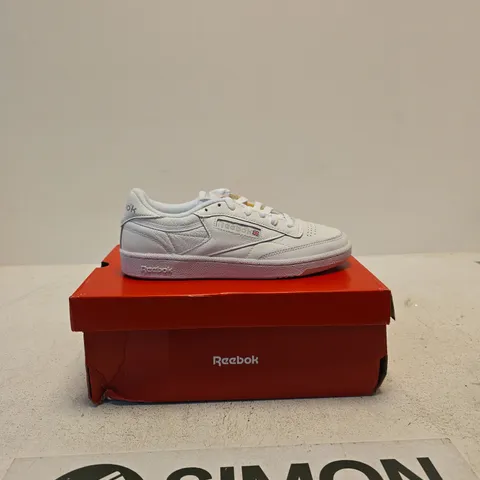 REEBOK CLUB C 85 WOMEN’S TENNIS SHOES – WHITE, UK 6