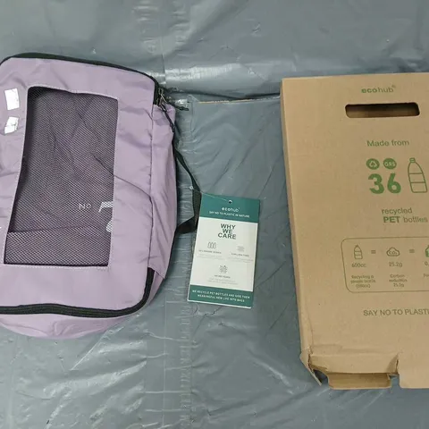 ECO HUB PURPLE TRAVLE PACK BAGS
