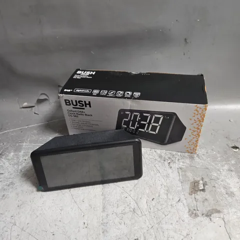 BOXED BUSH OXFORD DAB+ CLOCK RADIO IN BLACK 