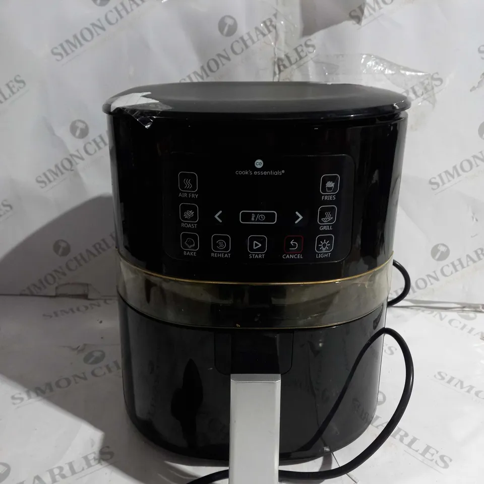 BOXED COOK'S ESSENTIALS 4L AIR FRYER IN BLACK