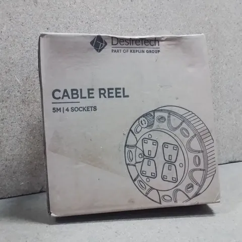 BOXED 5M CABLE REEL WITH 4 SOCKETS