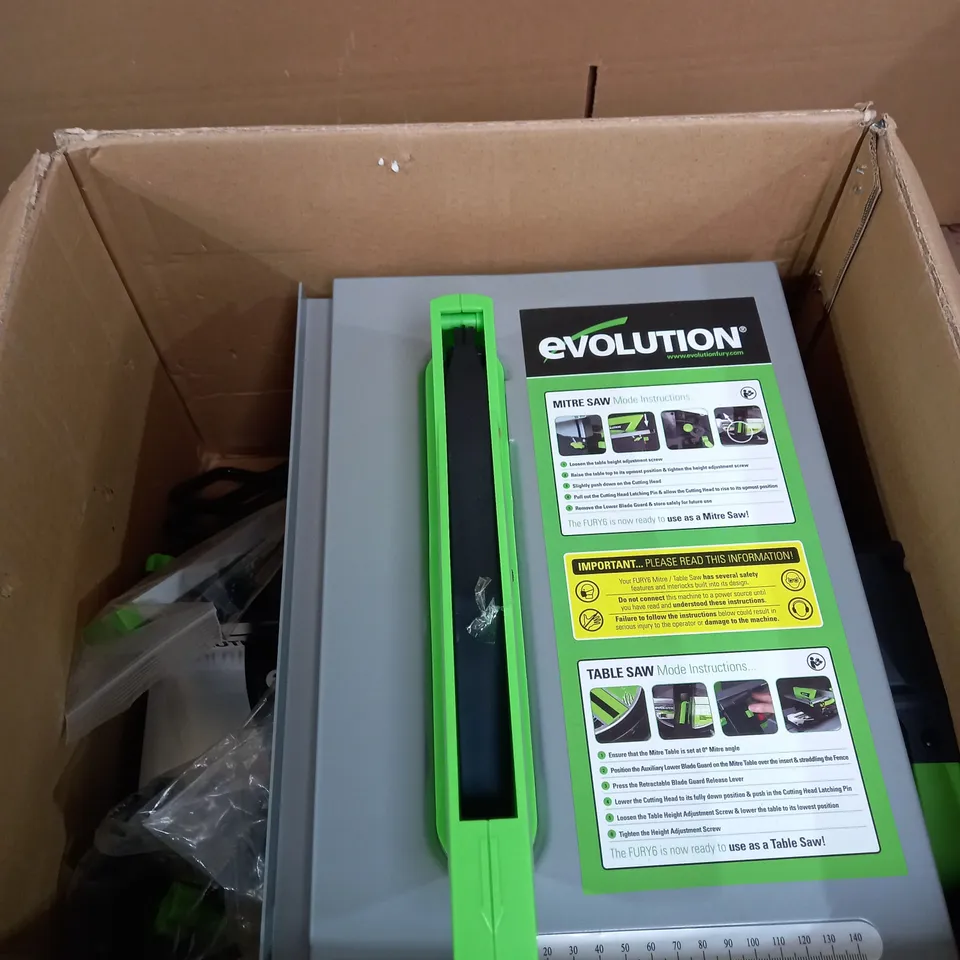 EVOLUTION MULTIPURPOSE MITRE/TABLE SAW