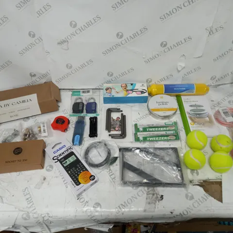 LOT OF APPROXIMATELY 15 ASSORTED HOUSEHOLD ITEMS TO INCLUDE CASIO SCIENTIFIC CALCULATOR, FURNITURE POLISH, AND ROSE CANDLES BY CAMILA ETC.