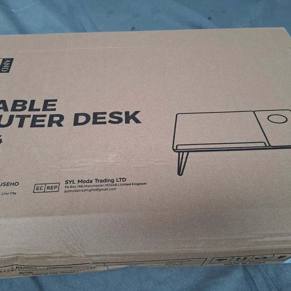 LIVING AND HOME FOLDABLE COMPUTER TABLE