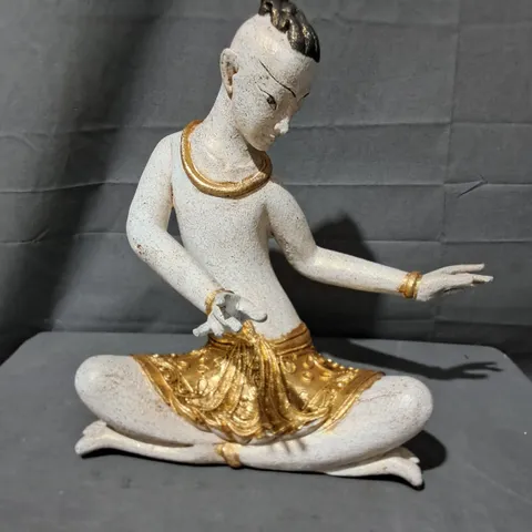 SITTING YOGI THEMED 30CM HANDPAINTED ORNAMENT